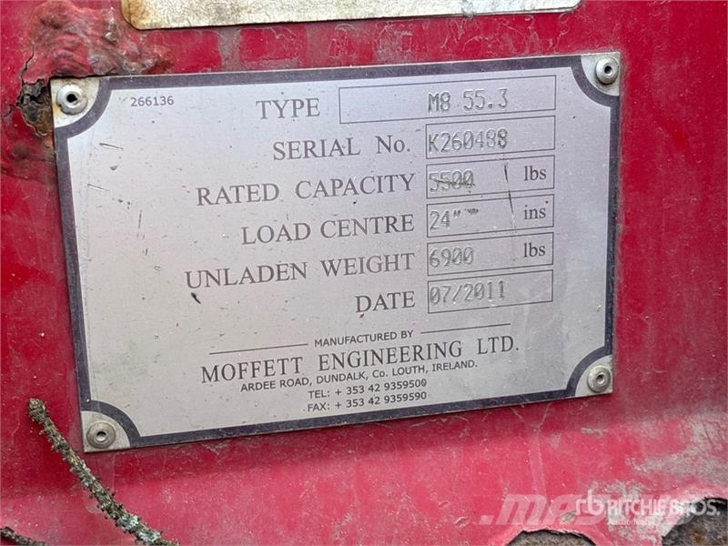 Moffett M8 55.3 5500 lb 3x3 Truck Mounted Forklift Περονοφόρα ανυψωτικά αναρτημένα σε φορτηγά