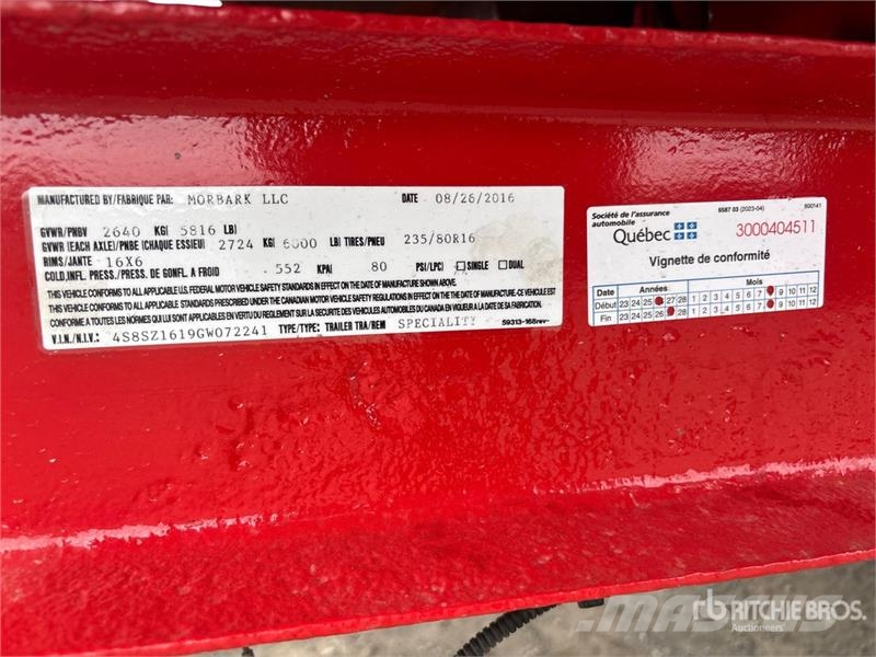 Morbark M12R Tow-Behind Wood Chipper Broyeur de végétaux