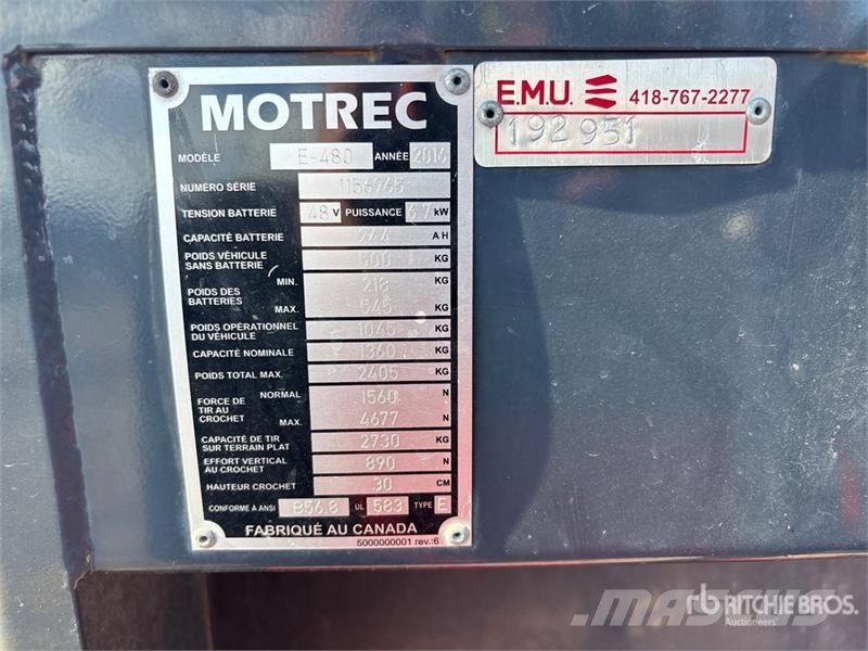 Motrec E-480 Комунални съоражения