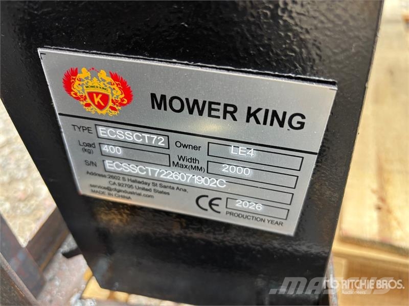  Mower King ECSSCT72 60 in Skid Steer Trencher (Unu Grabenfräse
