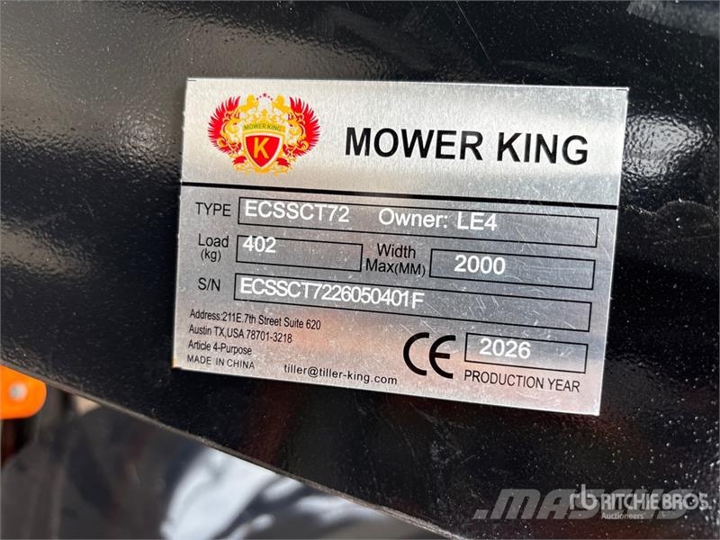 Mower King ECSSCT72 60 in Skid Steer Trencher (Unu Grabenfräse