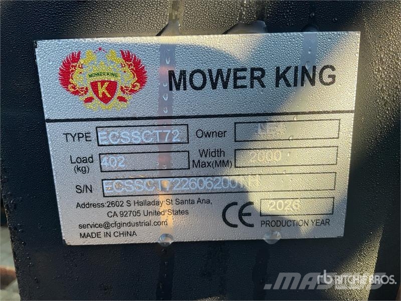 Mower King ECSSCT72 60 in Skid Steer Trencher (Unu Grabenfräse