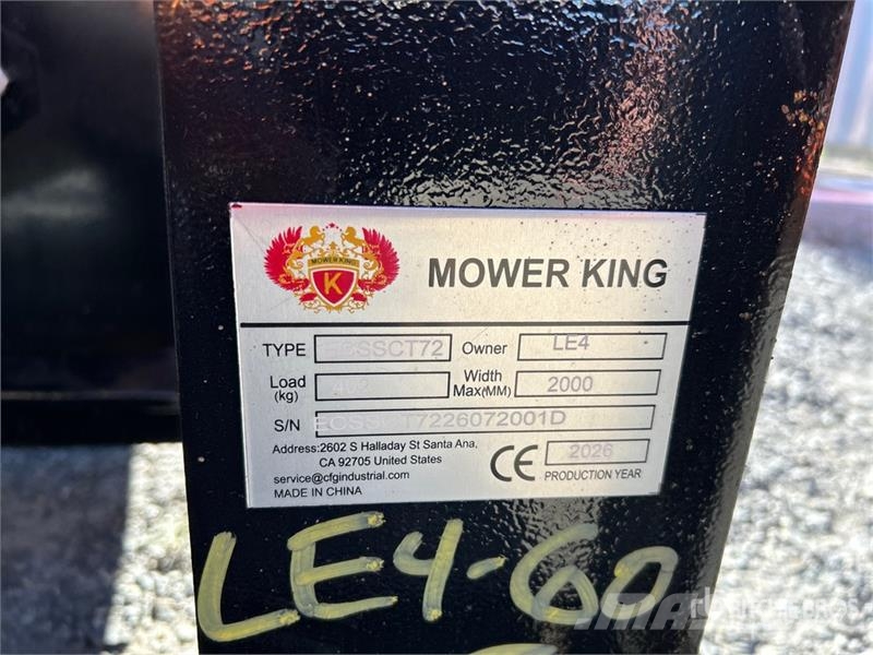  Mower King ECSSCT72 60 in Skid Steer Trencher (Unu Koparki łańcuchowe