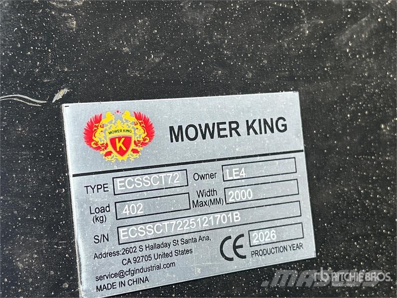 Mower King ECSSCT72 Skid Steer Trencher Freze za kopanje jarkov Trenčerji