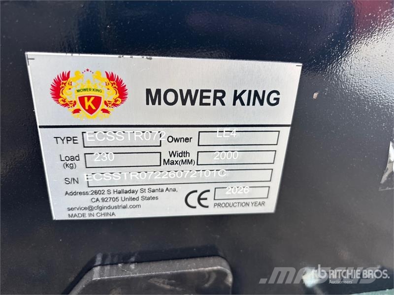  Mower King ECSSTR072 72 in Skid Steer Tiller (Unus Rotační brány a půdní frézy