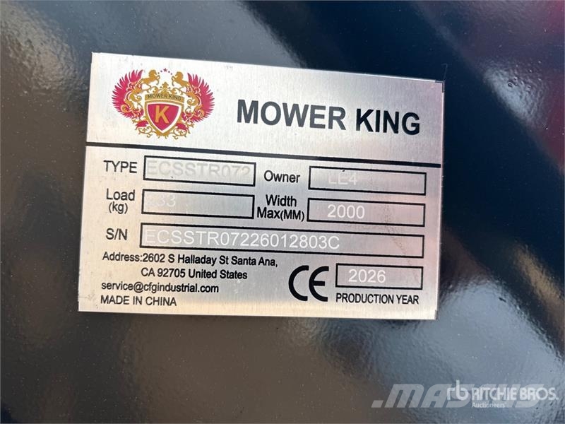  Mower King ECSSTR072 72 in Skid Steer Tiller (Unus Power harrows and rototillers