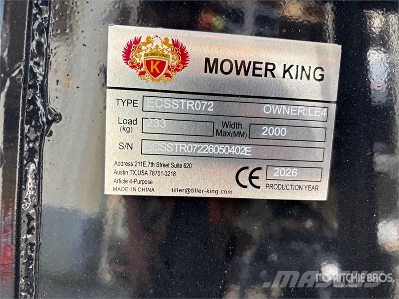  Mower King ECSSTR072 72 in Skid Steer Tiller (Unus Power harrows and rototillers