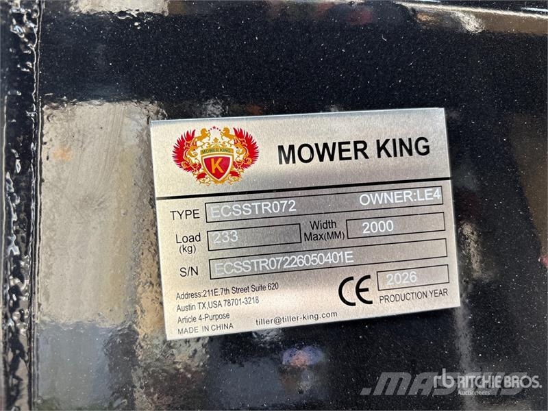  Mower King ECSSTR072 72 in Skid Steer Tiller (Unus Power harrows and rototillers