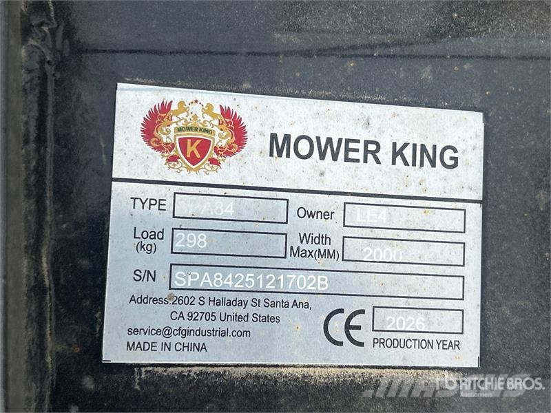 Mower King SPA84 84 in Skid Steer Snow Blade (Unus Sneeuwschuivers en -ploegen