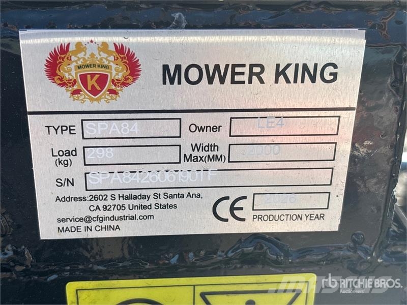 Mower King SPA84 84 in Skid Steer Dozer (Unused) Πτερύγια