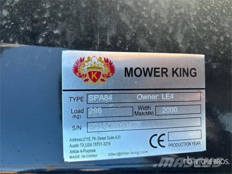 Mower King SPA84 84 in Skid Steer Dozer (Unused) 鏟刀