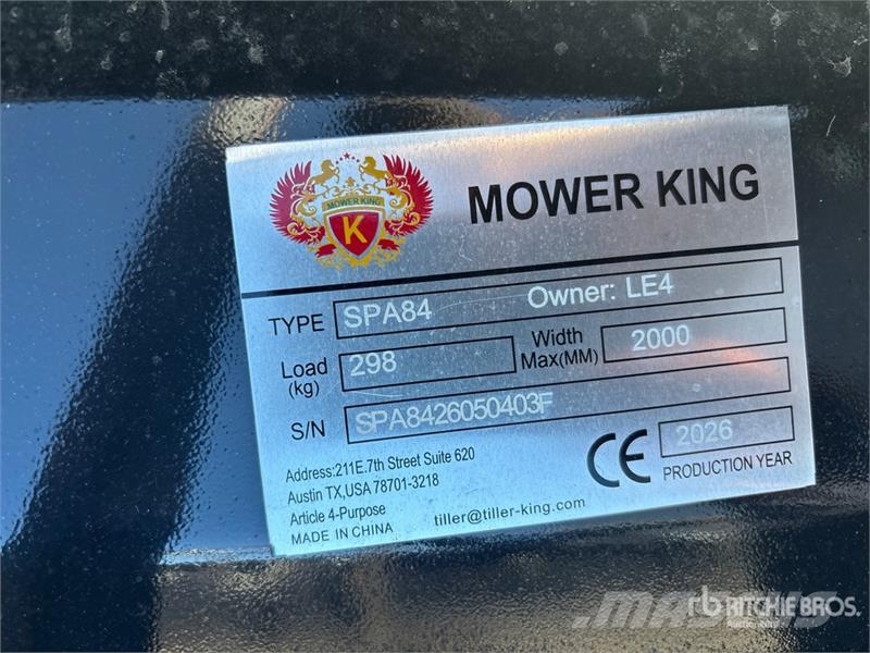 Mower King SPA84 84 in Skid Steer Dozer (Unused) 鏟刀