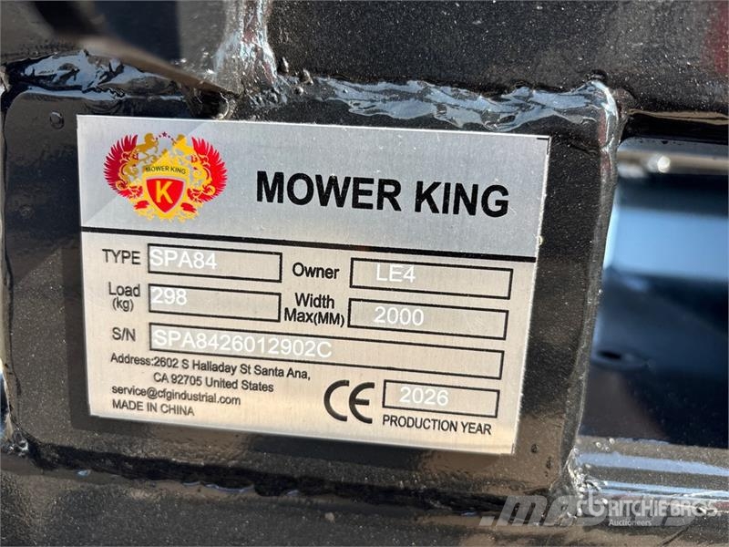Mower King SPA84 84 in Skid Steer Dozer (Unused) Πτερύγια