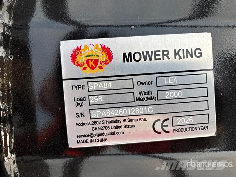 Mower King SPA84 84 in Skid Steer Dozer (Unused) Πτερύγια