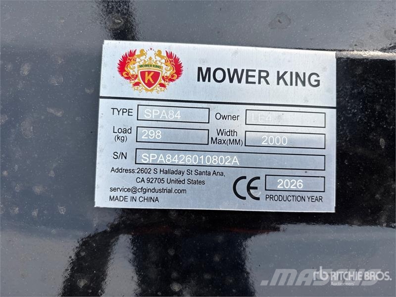 Mower King SPA84 84 in Skid Steer Dozer (Unused) Πτερύγια