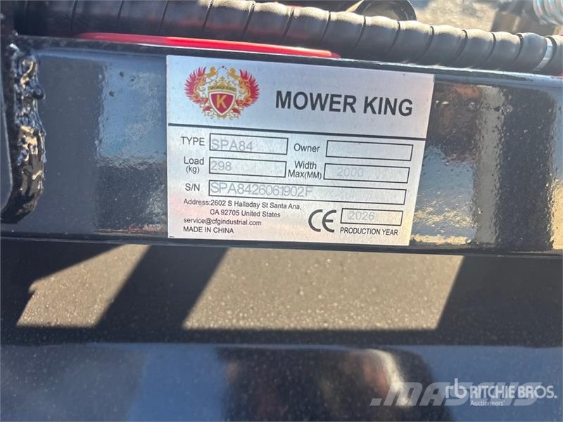 Mower King SPA84 84 in Skid Steer Dozer (Unused) Πτερύγια