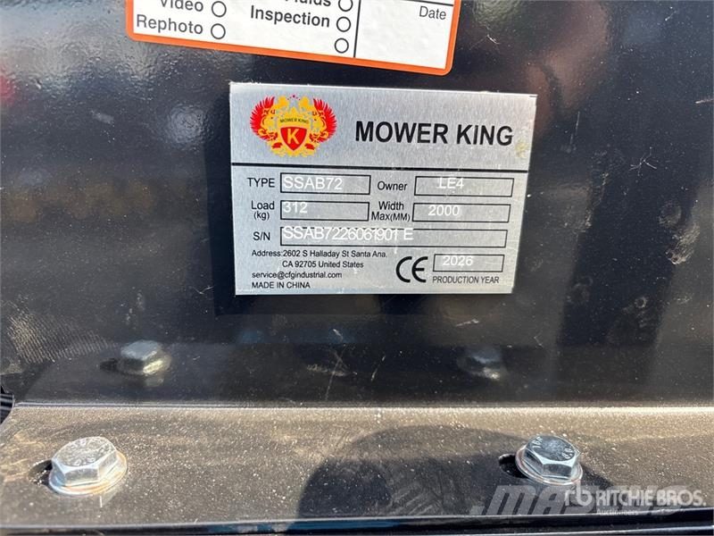 Mower King SSAB72 72 in Skid Steer Broom (Unused) Süpürgeler