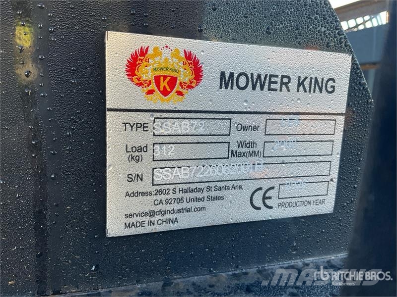  Mower King SSAB72 72 in Skid Steer Broom (Unused) Kefék