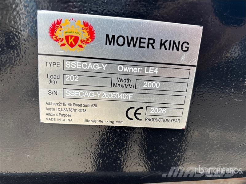 Mower King SSECAG-Y Skid Steer Auger (Unused) Bohrer