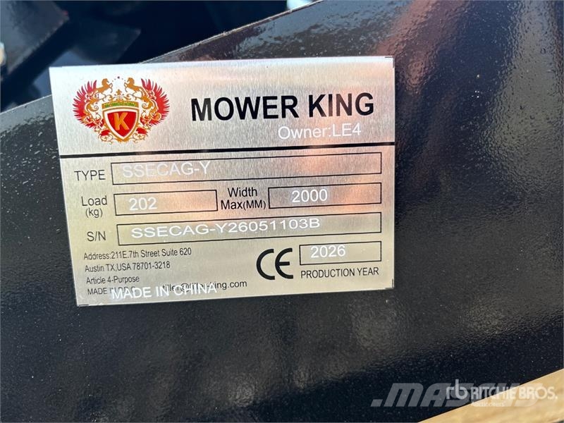 Mower King SSECAG-Y Skid Steer Auger (Unused) Boren