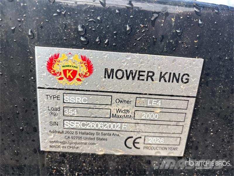  Mower King SSRC 72 in Skid Steer Brush Cutter (Unu ماكينات جز العشب