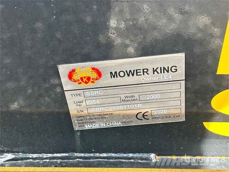  Mower King SSRC 72 in Skid Steer Brush Cutter (Unu Monterade och påhängda gräsklippare