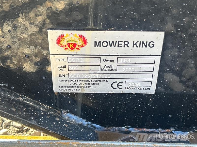 Mower King SSRC 72 in Skid Steer Brush Cutter (Unu 牽引式モア/芝刈り機