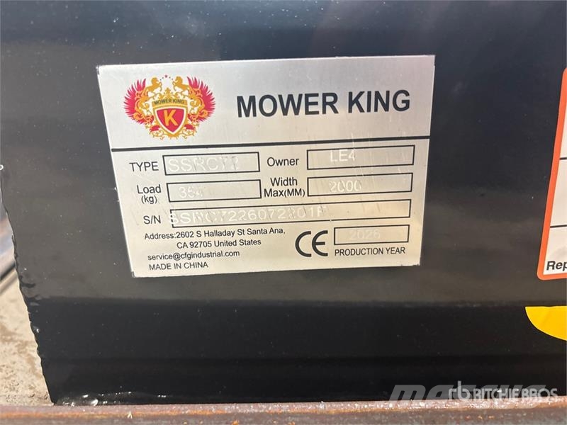  Mower King SSRC 72 in Skid Steer Brush Cutter (Unu ماكينات جز العشب