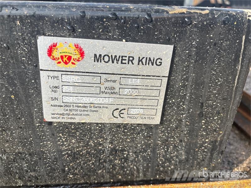 Mower King SSRC 72 in Skid Steer Brush Cutter (Unu Cortadores de relva montados e rebocados