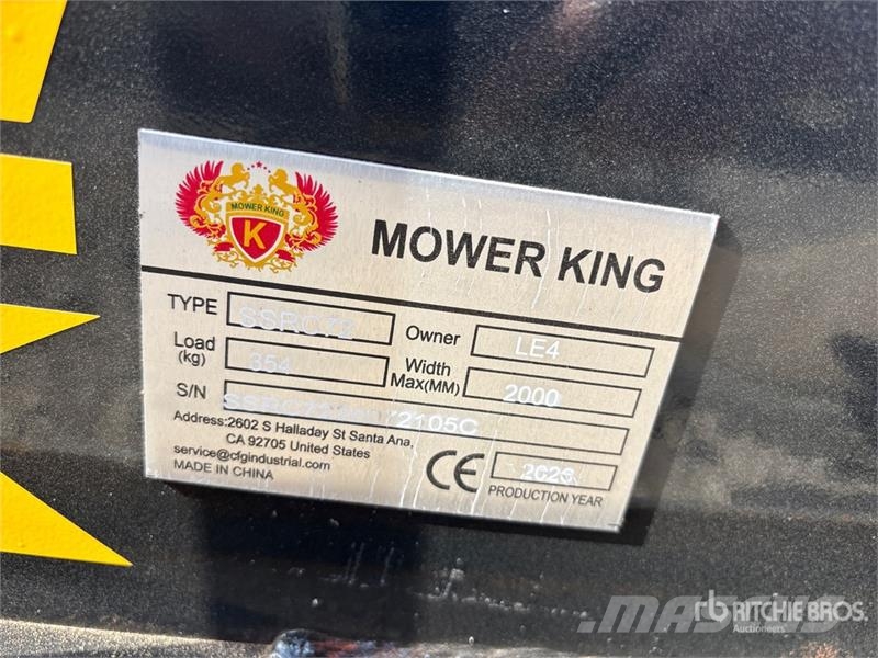 Mower King SSRC 72 in Skid Steer Brush Cutter (Unu 牽引式モア/芝刈り機
