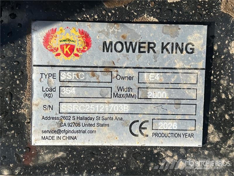  Mower King SSRC 72 in Skid Steer Brush Cutter 牽引式モア/芝刈り機