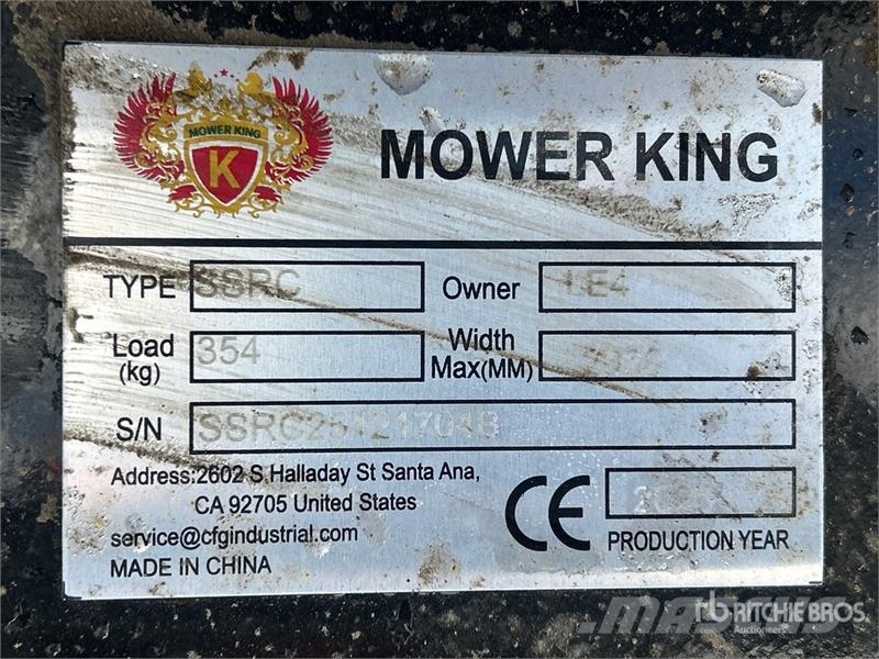  Mower King SSRC 72 in Skid Steer Brush Cutter (Unu 牽引式モア/芝刈り機