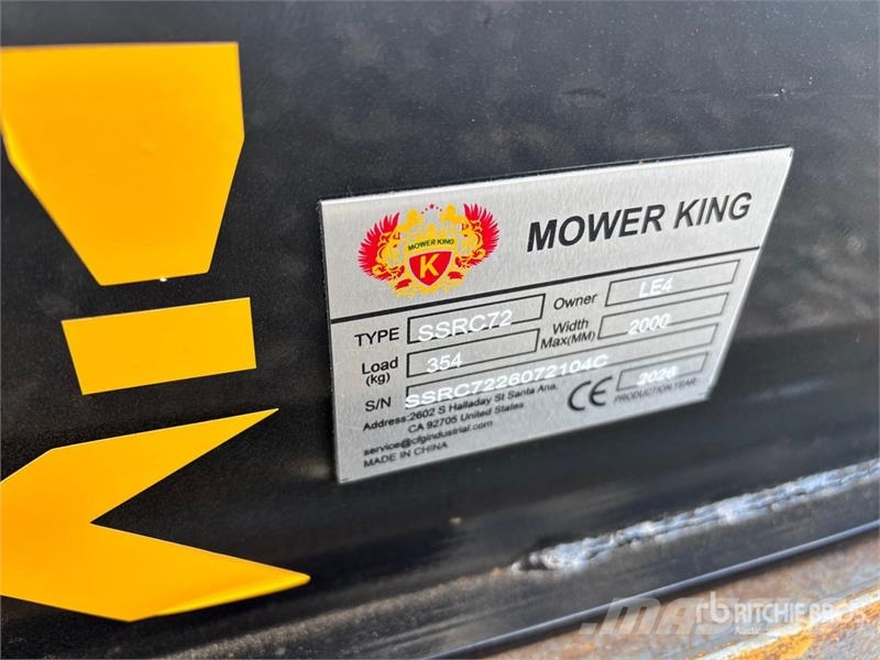 Mower King SSRC 72 in Skid Steer Brush Cutter (Unu 牽引式モア/芝刈り機