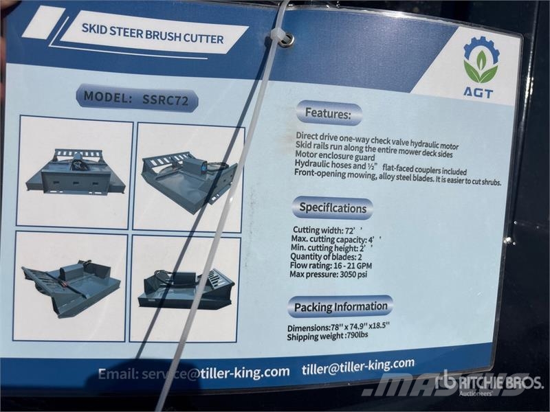  Mower King SSRC 77 in Skid Steer Brush Cutter (Unu ماكينات جز العشب