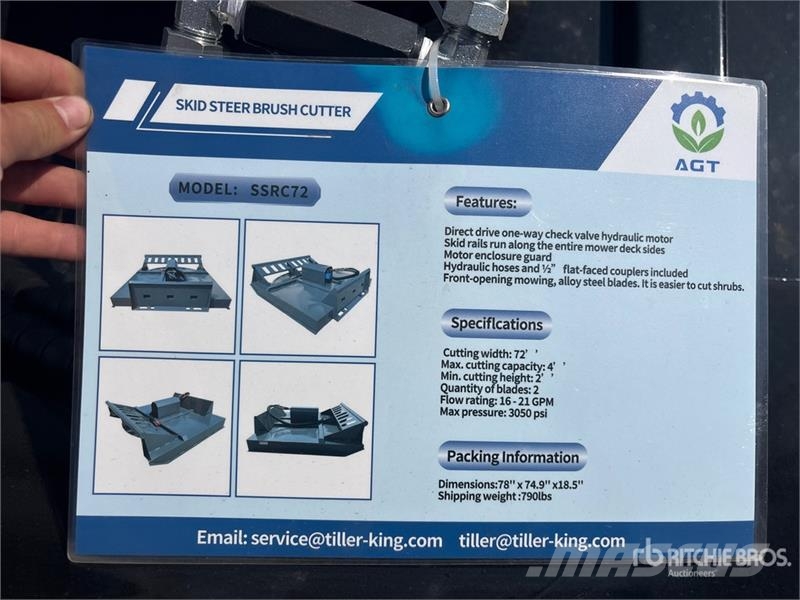  Mower King SSRC 77 in Skid Steer Brush Cutter (Unu ماكينات جز العشب