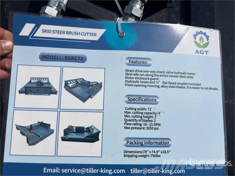  Mower King SSRC 77 in Skid Steer Brush Cutter (Unu ماكينات جز العشب