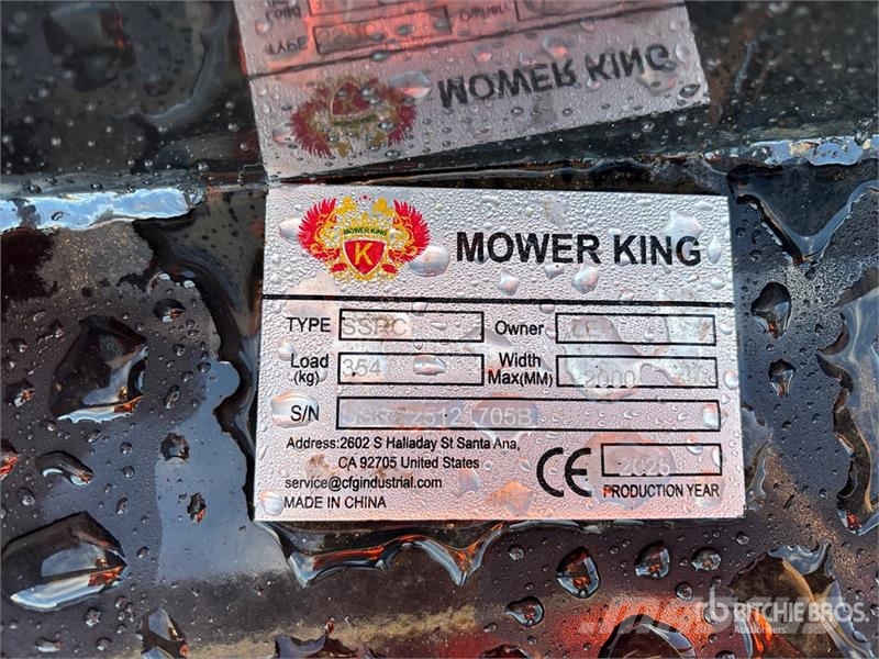 Mower King SSRC Brush Skid Steer Brush Cutter Vontatott pázsitnyírók