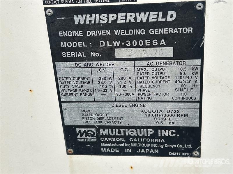 MQ DLW300ESA1 280 A Engine Driven Welder Lasapparaten