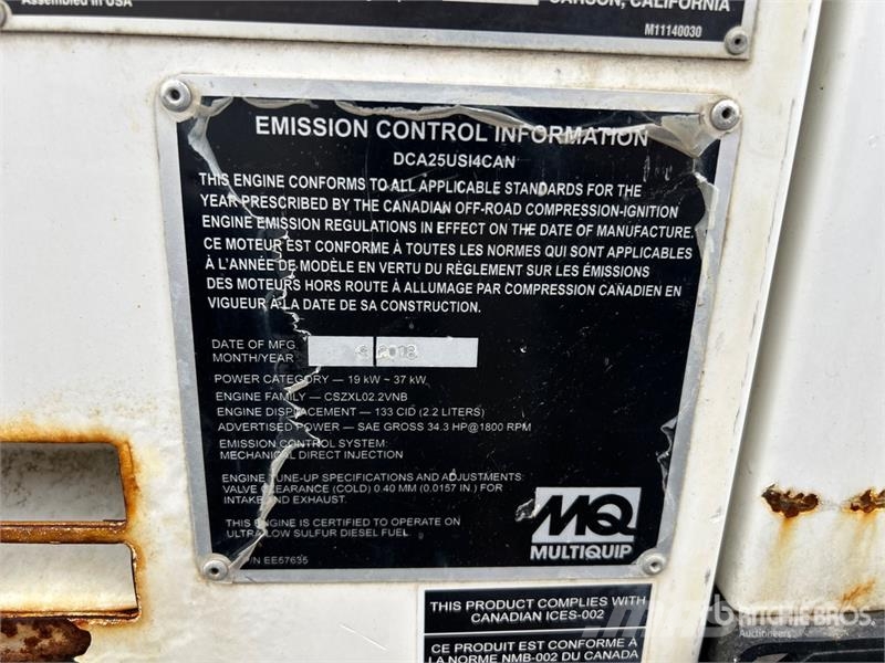 MultiQuip DCA25USI4CAN Diesel Generators