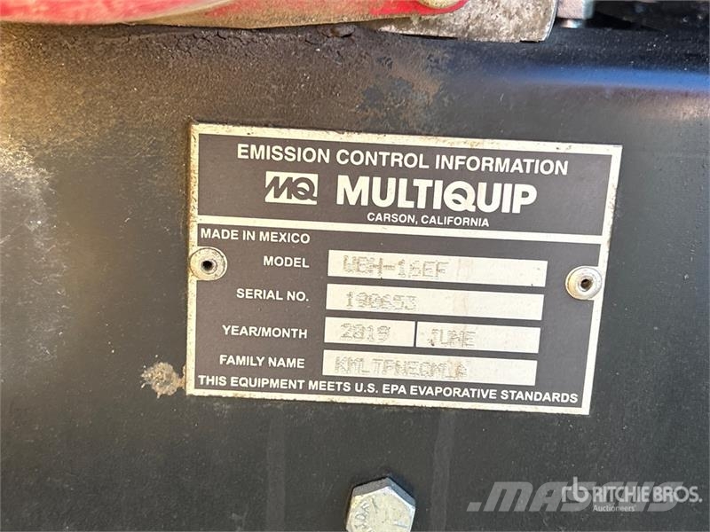 MultiQuip WBH-16EF Zubehör
