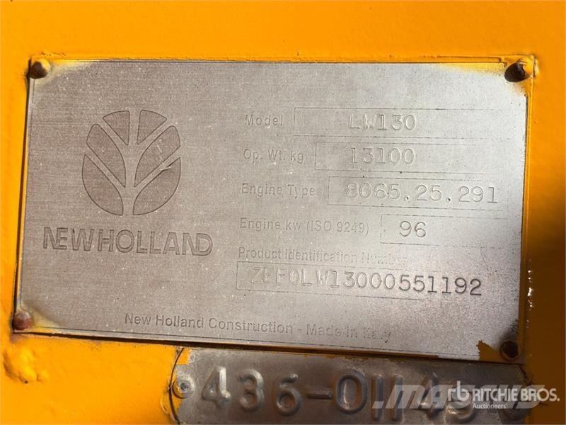 New Holland LW130 Kolové nakladače