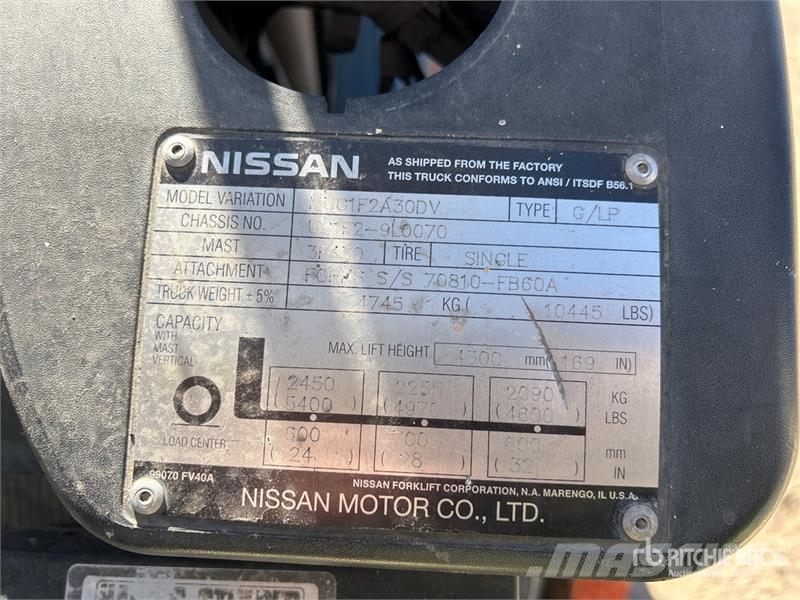 Nissan PF60DFMUG1F2A30D 5400 lb Forklift Viličarji - drugo