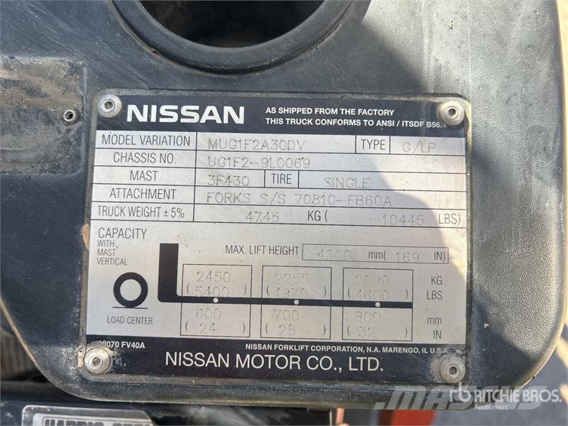 Nissan PF60DFMUG1F2A30D 5400 lb Cushion Tire Forklift Viličarji - drugo