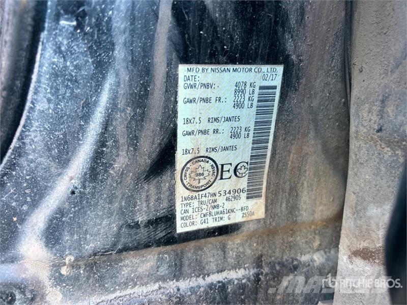 Nissan Titan 4x4 Crew Cab Pickup (Inoperable) Anders