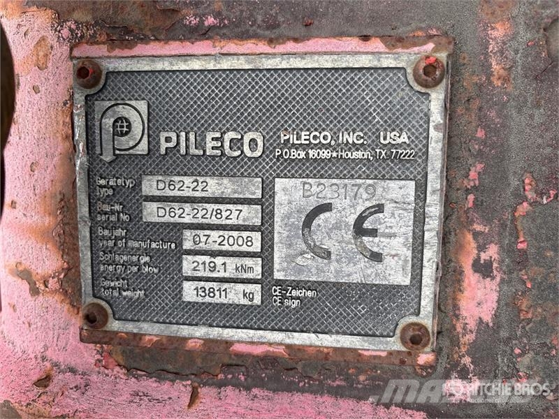 Pileco D62-22 Pile Hammer Enfonce pieu hydraulique