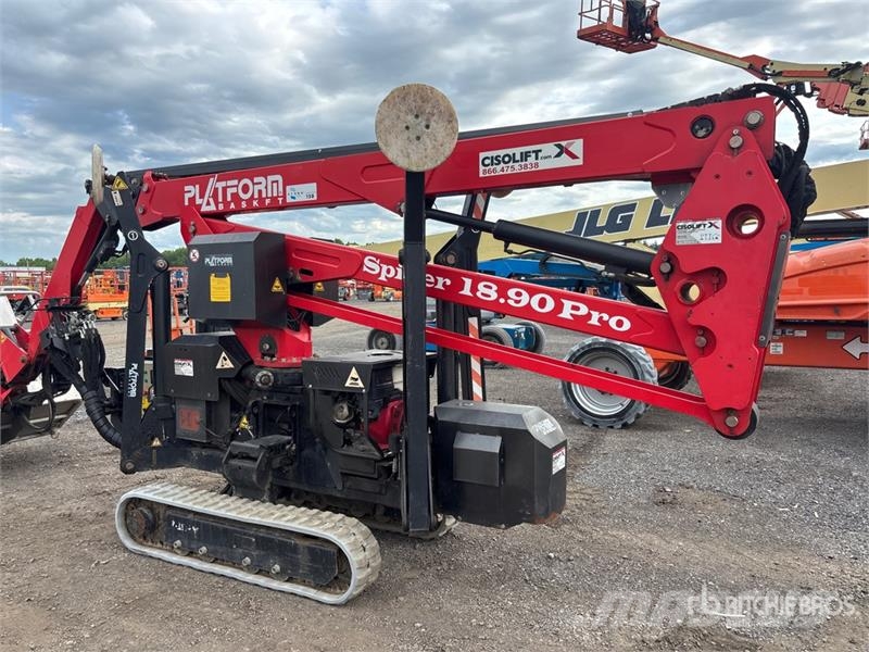Platform Basket Spider 18.90 Pro Crawler Diesel Articulating Boom  Plataformas con brazo de elevación manual