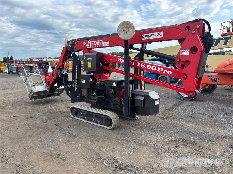 Platform Basket Spider 18.90 Pro Crawler Diesel Articulating Boom  Plataformas con brazo de elevación manual