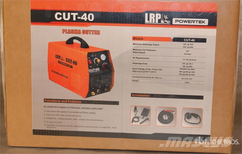 Powertek CUT-40 40 A Plasma Cutter (Unused) Lasapparaten