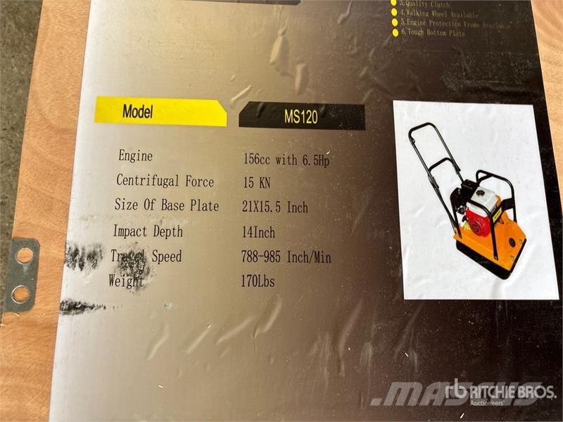 Powertek MS120 Vibratory Plate Compactor (Unused) Trilmachines
