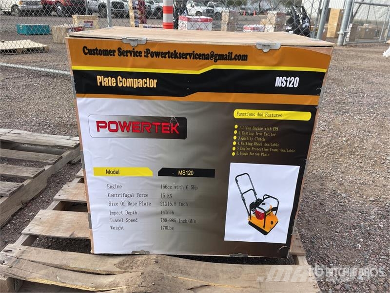 Powertek MS120 Vibratory Plate Compactor (Unused) Trilmachines